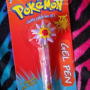 💜 NWT Vintage Pokemon Starmie Gel Pen 1999 K-Mart Official Nintendo Purple